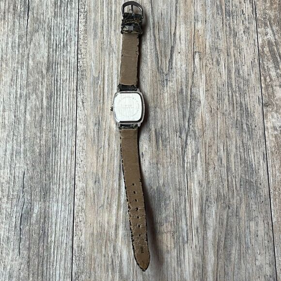 Vintage Wristwatch Women\'s Satin Embroidered 80s 90s Whimsigoth Square Dainty main image 6